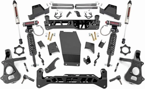 Rough Country 7" Lift Kit with Vertex Coilovers/V2 Rear Shocks for Chevy Silverado & GMC Sierra 1500 (2014-2018 w/Stock Cast Alu or Stamped Steel Control Arms)