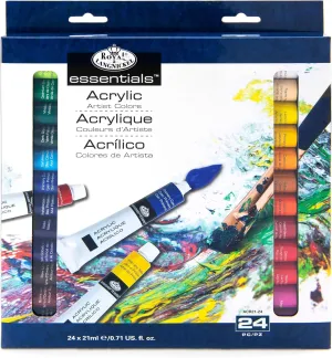 Royal & Langnickel Acrylic Color Artist Tube Paint, 21ml, 24-Pack