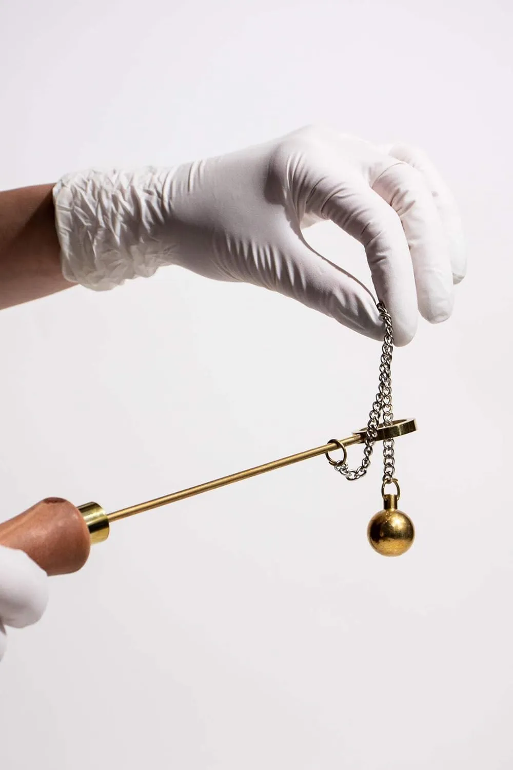 ‘s Gravesande’s Ring, Ball and Ring Thermal Expansion Demonstration, Educational Science Tool, Solid Brass with Wooden Handle