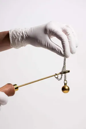 ‘s Gravesande’s Ring, Ball and Ring Thermal Expansion Demonstration, Educational Science Tool, Solid Brass with Wooden Handle