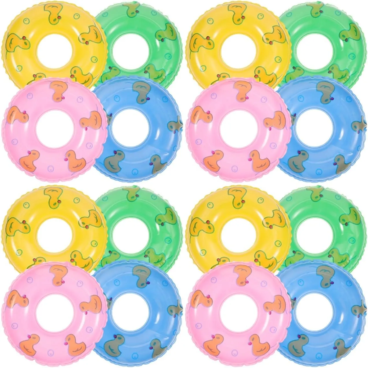 SAFIGLE 60 Pcs Mini Swim Rings Photo Props：Pool Float Toys for Dollhouse Decor, Photo Props, DIY Mini House Accessories - House Ornaments pp Swim Ring Plaything for Baby Children