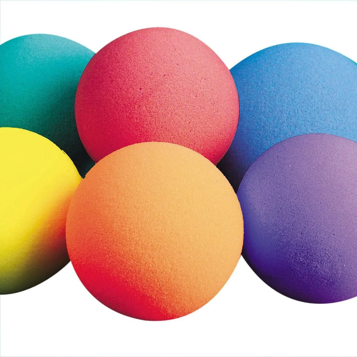 S&S Worldwide 7" Spectrum Bright Foam Balls (Set of 6)