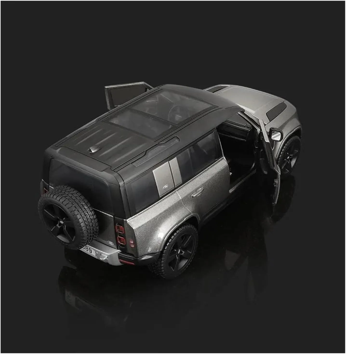 Scale Finished Model Car 1:24 Scale for Land Rover Defender 110 2022 Alloy Model Car Simulation Static Collection Car Souvenir Die-cast Vehicle(Chrome)