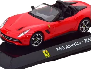Scale Model Red Convertible Coupe for Ferrari 1/43 Alloy F60 2014 Miniature Car Model Collection Ornaments Coupe Simulation