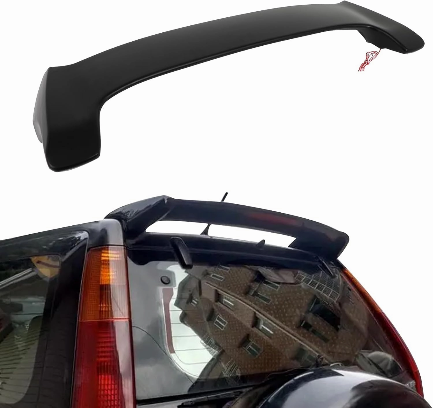 SCITOO ABS Roof Spoiler Fits for 2002-2006 for Honda for CR-V 1PC Matte Black Rear Window Roof Spoiler