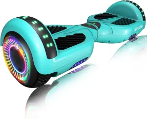 Scooter - 6.5" Self Balancing Hoover Board with LED Light-Up Wheels, Bluetooth Speakers and APP, Dual 250W Motors, 7.5 mph Max Speed & 7.5 Miles Max Range
