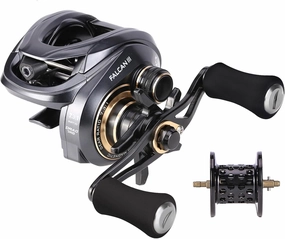 SeaKnight FALCAN III Baitcasting Fishing Reel, Magnetic Braking System Baitcaster Reel, 10 1 Double Shielded Stainless Steel Ball Bearings, 7.3:1/8.1:1 Low Profile Ultra-Light 6.3oz Casting Reel
