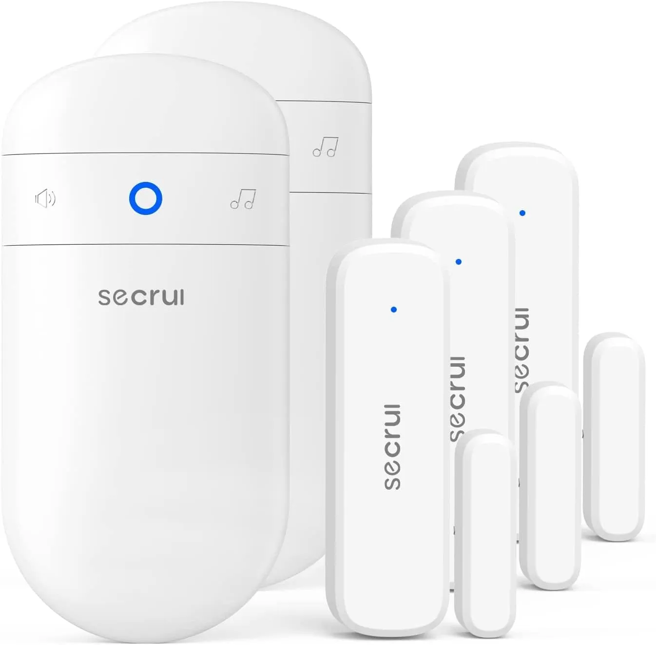 SECRUI Door Chime with Adjustable Volume –Wireless Entry Alert with 52 Chimes – 500ft Rage Door Open Sensor Alarm for Home/Business/Office/Store – Easy Installation – LED Indicators