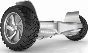 Self Balancing Scooter Hover Self-Balance Board, All-Terrain 8.5” Alloy Wheel, 400W Dual-Motor, LG Battery, Board Hover Tough Road Condition [Classic Series Elite Silver]