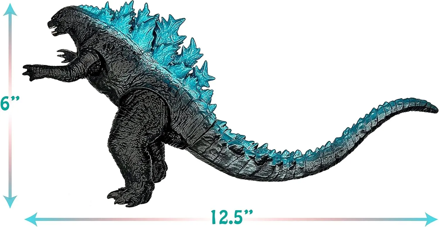 Set of 2 Godzill Figure King of The Monsters vs King Kong Toys, Movable Joints Action Movie Series Soft Vinyl Toy Figures
