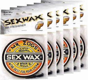 Sex Wax Air Freshener Coconut 6-Pack