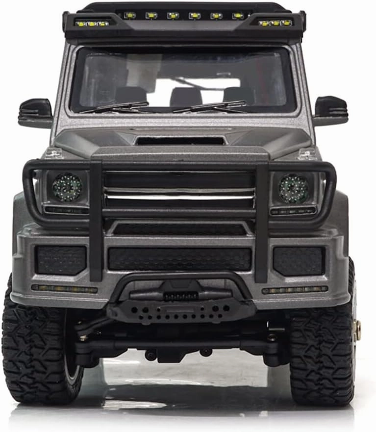 SG-2401 RC Car, 1/24 4WD Electric Brush Crawler Car Model Vehicle with Led Light, 2.4Ghz Climbing 4x4 RC Rock Crawler 10 km/h, Hobby Grade Toys for Adults - White
