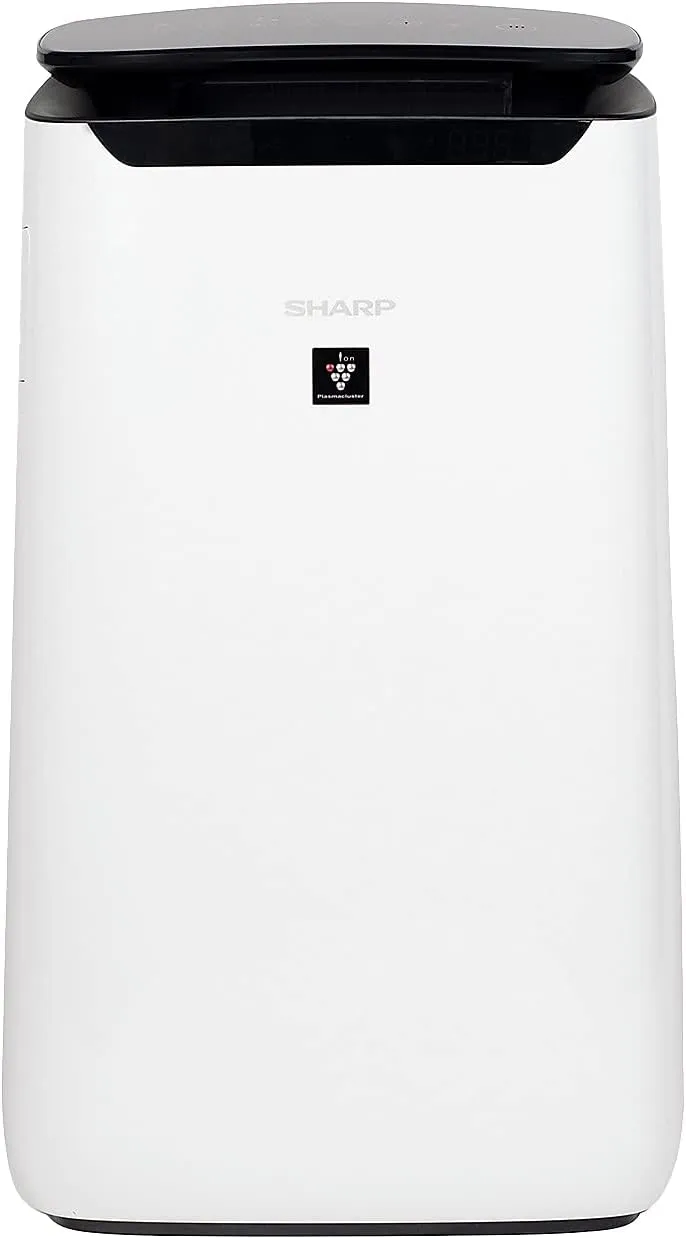 SHARP Smart Air Purifier Compatible w/ Alexa. Plasmacluster Ion Technology and Triple Filtration, including True HEPA Filter. Covers up to 2,430 sq ft for XL Rooms, for Dust, Smoke & Pollen. FXJ80UW
