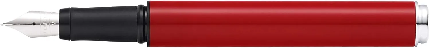 Sheaffer Pop Glossy Red Fountain Pen with Chrome Trim and Medium Nib