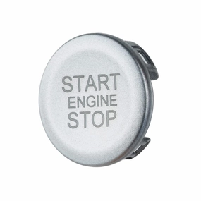 Silver ABS Car Engine Start Stop Switch Button Cover Trim Replacement for Alfa Romeo Giulia Stelvio 2017 2018 2019 2020