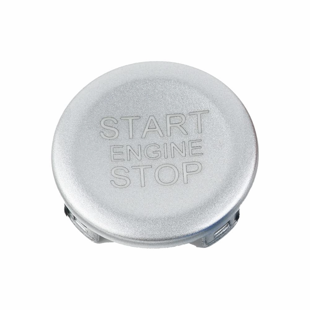 Silver ABS Car Engine Start Stop Switch Button Cover Trim Replacement for Alfa Romeo Giulia Stelvio 2017 2018 2019 2020