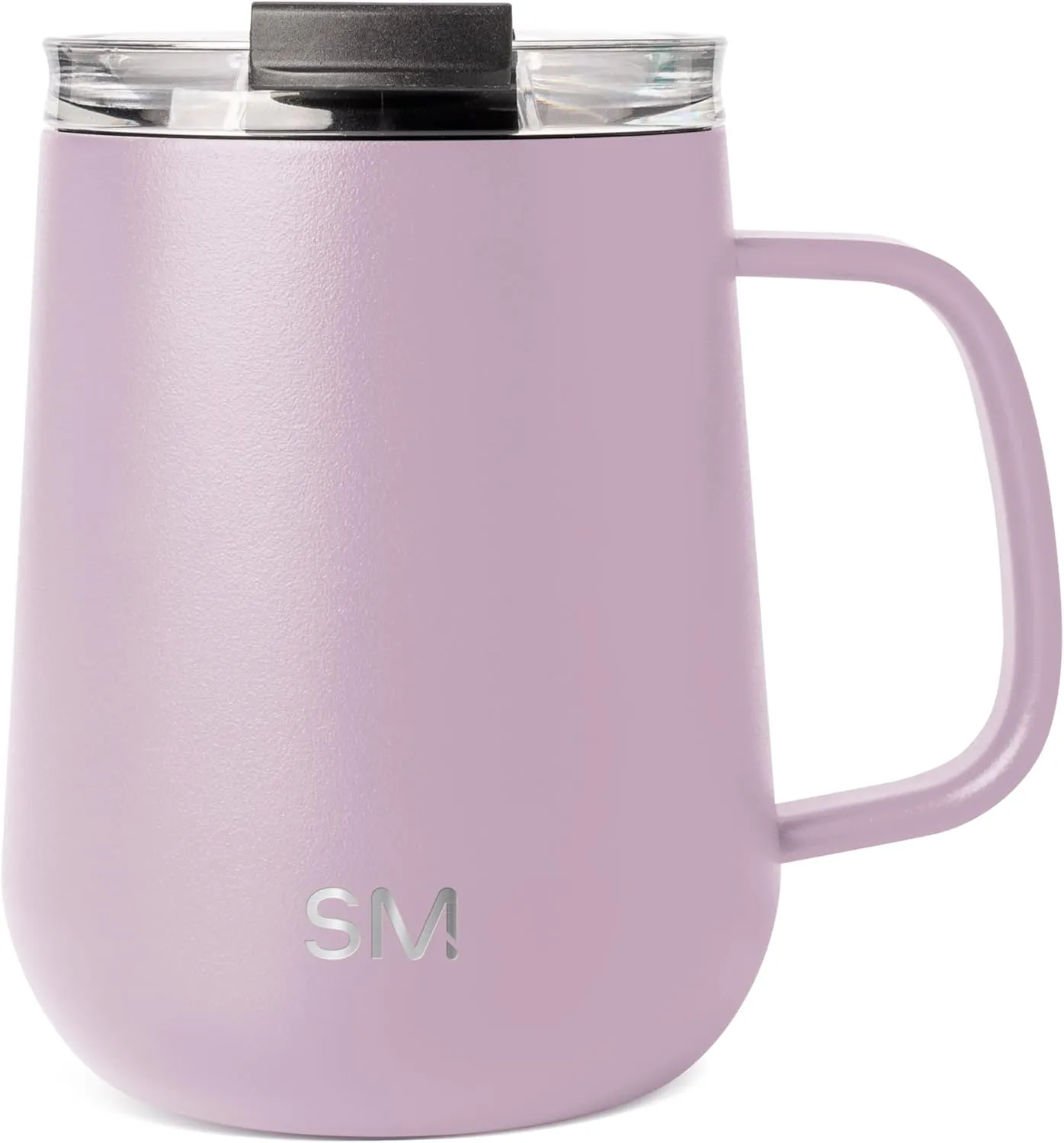 Simple Modern Travel Coffee Mug with Lid and Handle | Reusable Insulated Stainless Steel Coffee Tumbler Tea Cup | Gifts for Women Men Him Her | Voyager Collection | 12oz | Lavender Mist