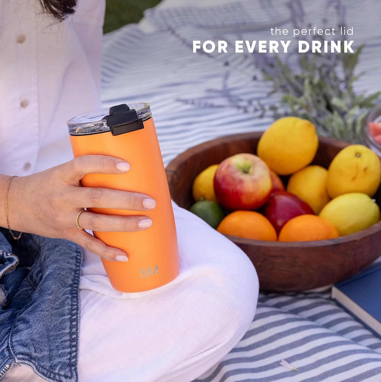 Simple Modern Travel Coffee Mug Tumbler with Flip Lid | Reusable Insulated Stainless Steel Cold Brew Iced Coffee Cup Thermos | Gifts for Women Men Him Her | Voyager Collection | 20oz | Forest