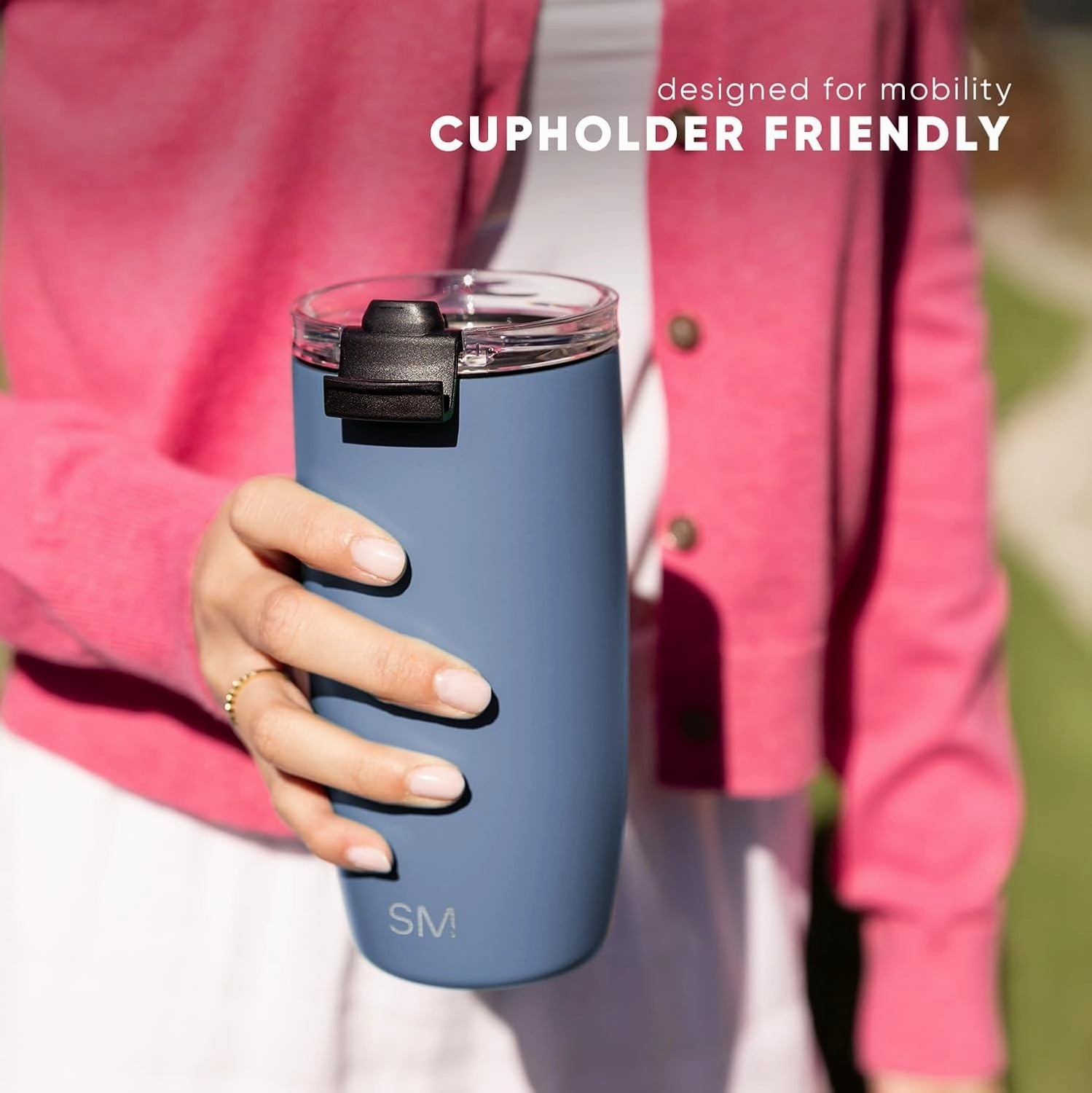 Simple Modern Travel Coffee Mug Tumbler with Flip Lid | Reusable Insulated Stainless Steel Cold Brew Iced Coffee Cup Thermos | Gifts for Women Men Him Her | Voyager Collection | 20oz | Forest