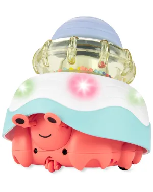 Skip Hop Baby Crab Crawl Toy Stack & Crawl 4-in-1 Sensory Development Infant Tummy Time Toy with Lights Sounds and Music Age 5m 