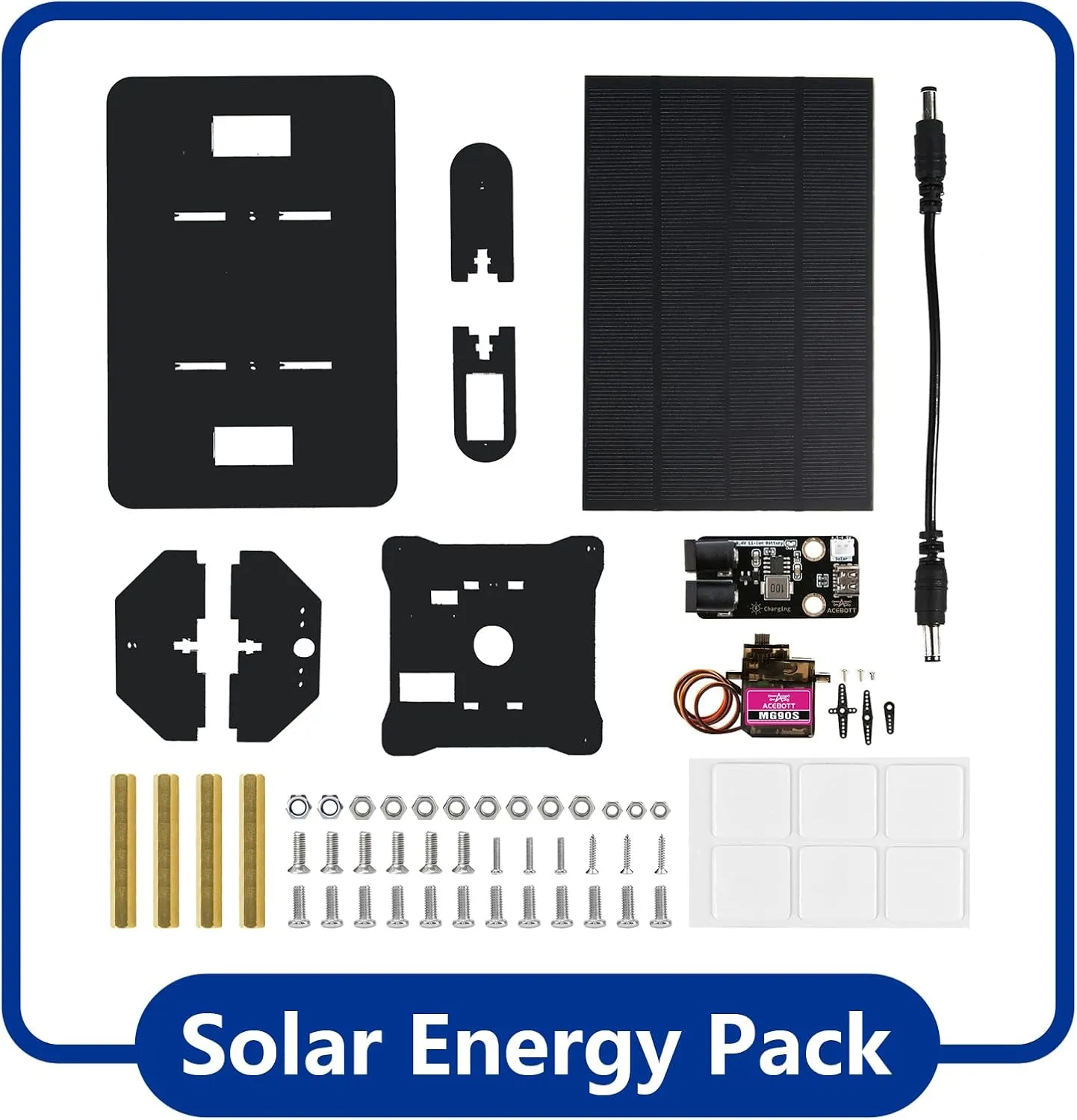 Smart Car kit Functions STEM Coding for Ages 16  Solar Energy Expansion Pack(Without Car)-QD008