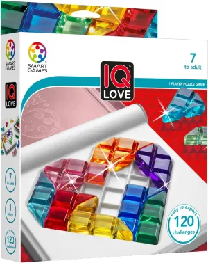 Smart Games - IQ Love, Puzzle Game with 120 Challenges, 2 Playing Modes, 7  Years