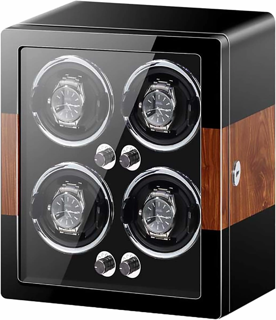 Smart Vertical Watch Winding Box Automatic Mechanical Watches Shaker Quiet Motor Rotating Watch Device Unique 5 Rotation Modes Quiet and Well Operated