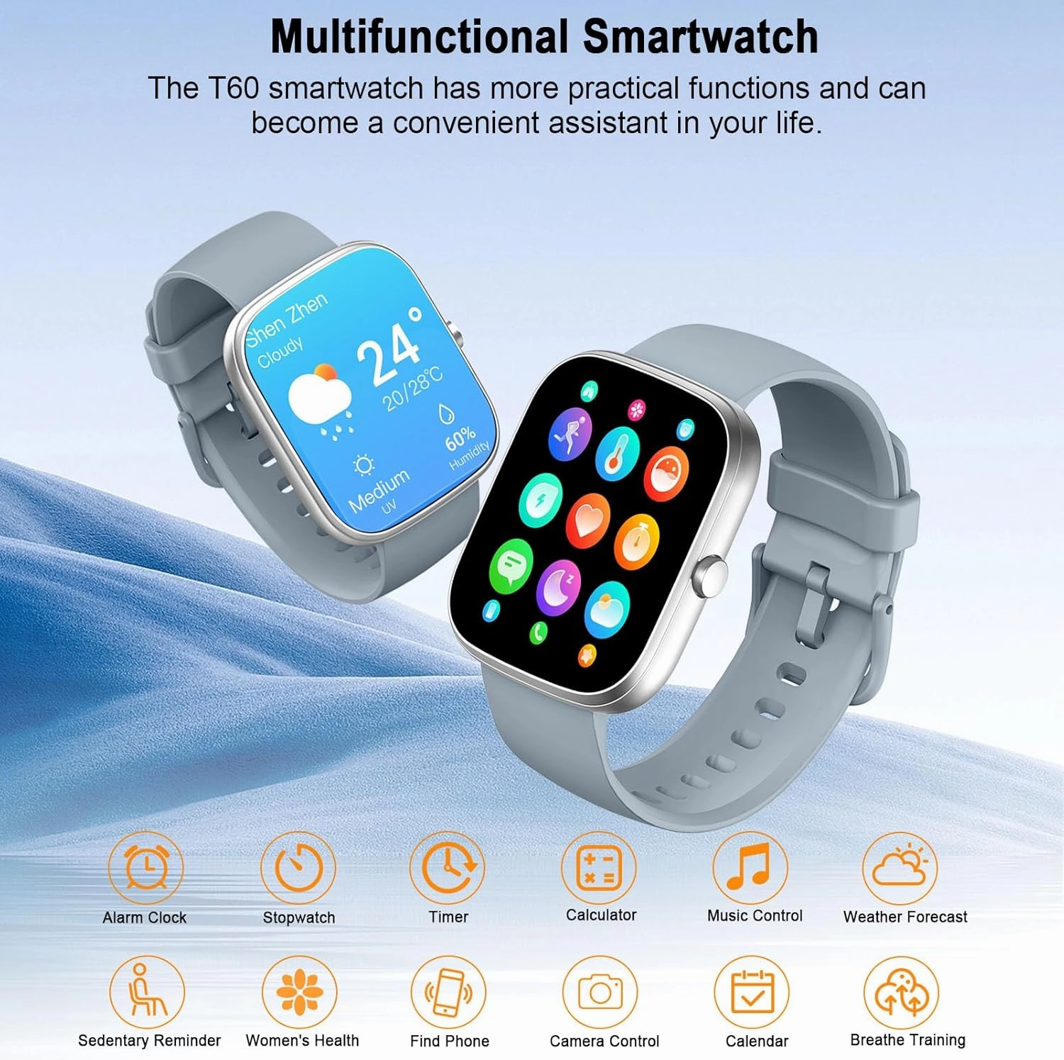 Smart Watch for Men Women (Answer/Make Call), 2024 HD 1.91"Smartwatch Fitness Activity Tracker, 110  Sports IP68 Waterproof, Heart Rate/Sleep Monitor/Pedometer/Calories, Fitness Watch for Android iOS