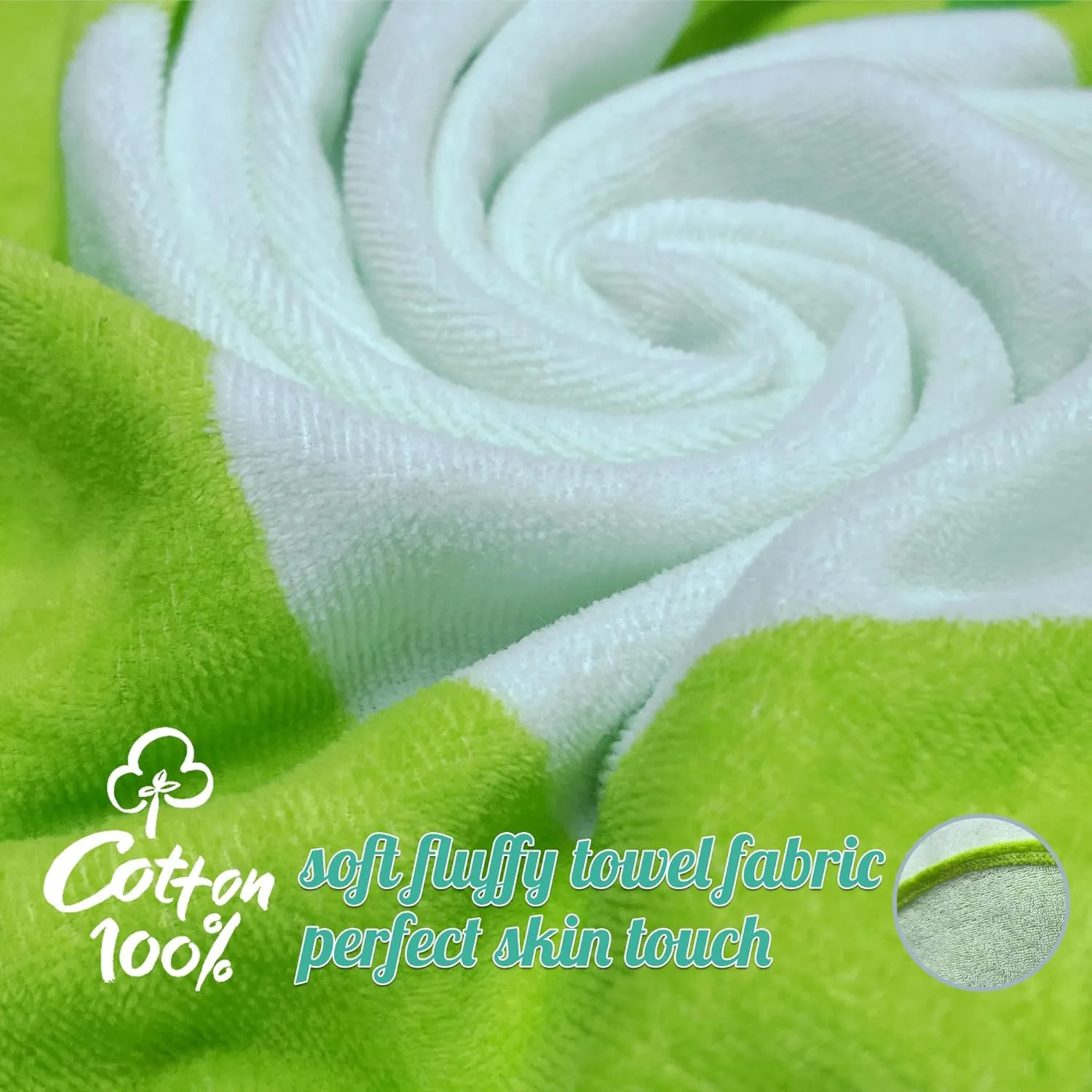 Soft Cotton Baby Bath Towel Beach Towel Bathrobe for Kids 0-8 years