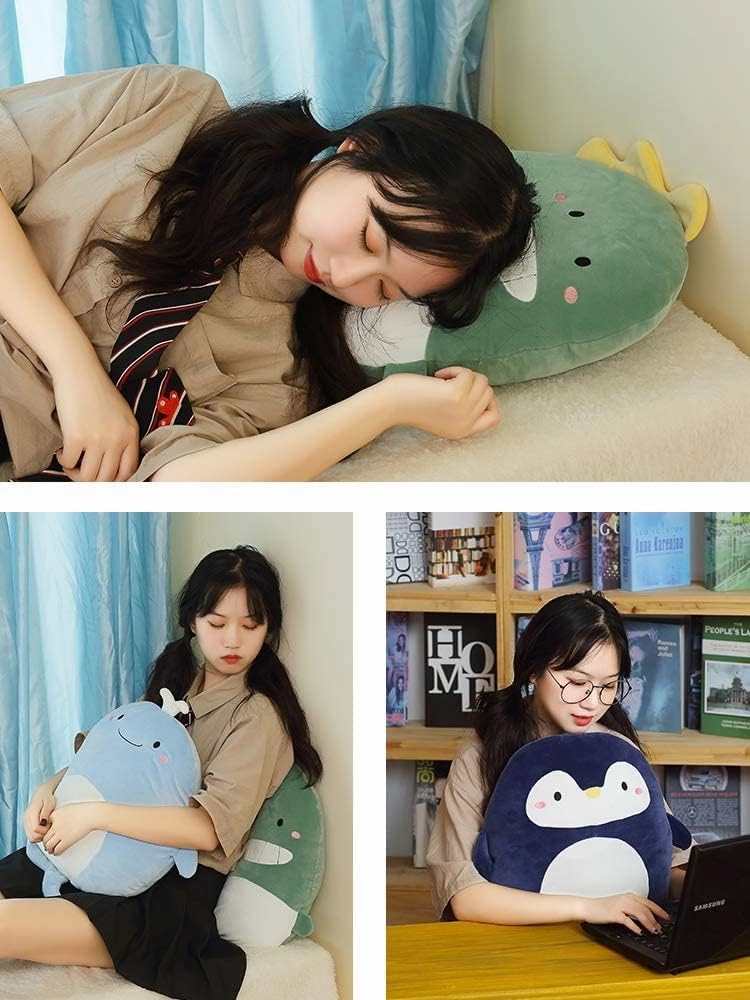 Soft Plush Dionsaur Pillow Stuffed Dionsaur Animal Plush Toy Dionsaur Plushies Home Decor for Lovers and Kids in Birthday, Christmas, Valentine