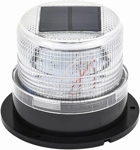 Solar Boat Lights - LED Sos Anchor Light, Waterproof, And Dustproof Marine Navigation Light For Boats, Yachts, And More (Red and blue light)