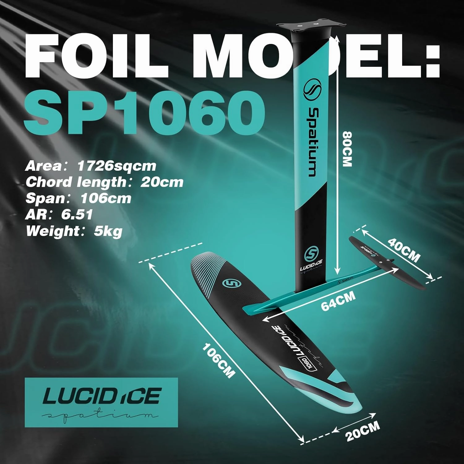 Spatium Inflatable Downwind Board Unpowered Versatile Inflatable Surfing SUP Downwind Board for 112L/124L/135L/150L Water Sports Board with Paddle and Foil SP1310/SP1060