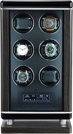 Spinner winding box Watch Winders - Luxury Smart Watch Winder Automatic Mechanical Watch Motor Shaker Storage Box with Fingerprint Unlock Watches Rotation Display Holder Organizer