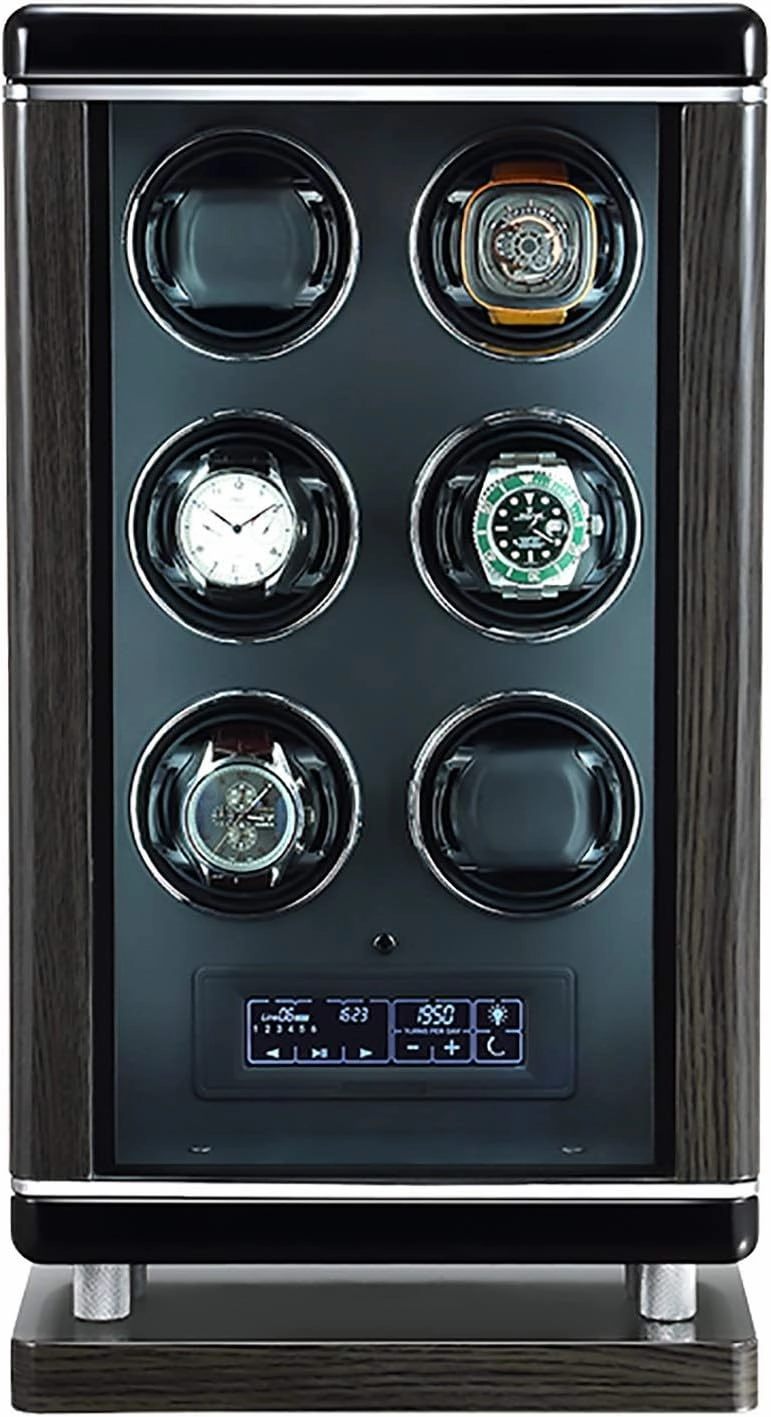 Spinner winding box Watch Winders - Luxury Smart Watch Winder Automatic Mechanical Watch Motor Shaker Storage Box with Fingerprint Unlock Watches Rotation Display Holder Organizer