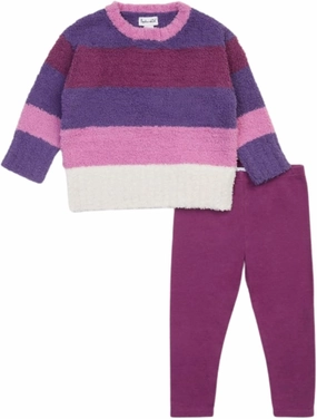 Splendid baby-girls Fuzzy Stripe Sweater Set