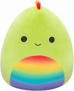 Squishmallows Official Kellytoy Arlie Rainbow Dinosaur 8 Inch Pride