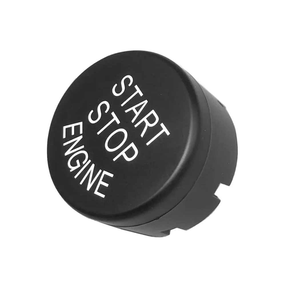 Start Stop Engine Switch Button Cover for BMW 1 2 3 5 X1 X3 X4 X5 X6 Series F Chassis F20 F21 F22 F30 F35 F10 F18 Etc with Off Button (Matte Black)
