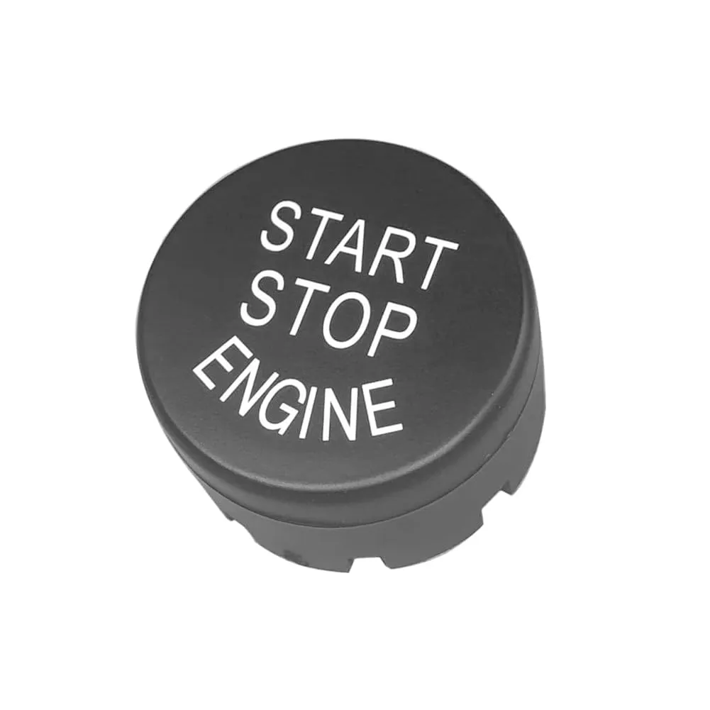 Start Stop Engine Switch Button Cover for BMW 1 2 3 5 X1 X3 X4 X5 X6 Series F Chassis F20 F21 F22 F30 F35 F10 F18 Etc with Off Button (Matte Black)