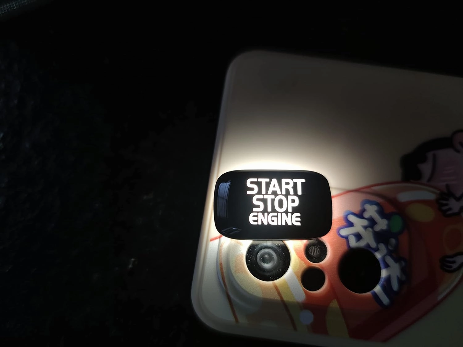 Start Stop Engine Switch Button Decoration Cover Modifications for Volvo V40 V60 S60 XC60 V50 V70 XC70 (Black)