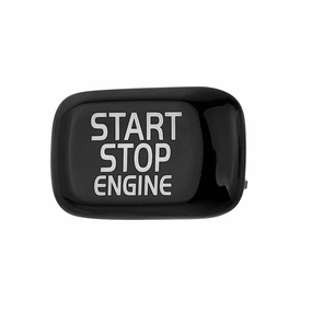 Start Stop Engine Switch Button Decoration Cover Modifications for Volvo V40 V60 S60 XC60 V50 V70 XC70 (Black)