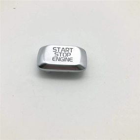 Start Stop Engine Switch Button Decoration Cover Modifications for Volvo V40 V60 S60 XC60 V50 V70 XC70 (Silver)