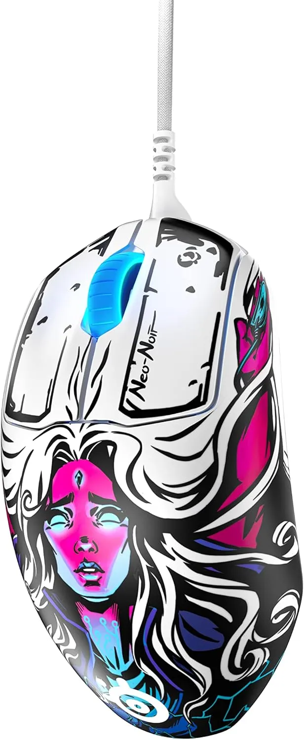 SteelSeries Prime FPS Gaming Mouse – 18,000 CPI TrueMove Pro Optical Sensor – 5 Programmable Buttons – Magnetic Optical Switches – Brilliant Prism RGB Lighting - Neo Noir