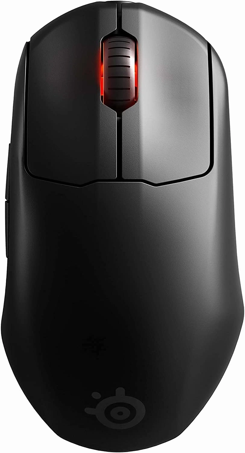 SteelSeries Prime Wireless FPS Gaming Mouse with Magnetic Optical Switches and 5 Programmable Buttons – USB-C – 18,000 CPI TrueMove Air Optical Sensor – Prism RGB Lighting - Black (Renewed)