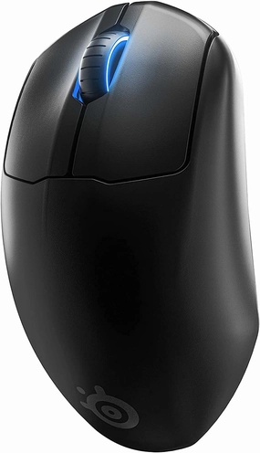 SteelSeries Prime Wireless FPS Gaming Mouse with Magnetic Optical Switches and 5 Programmable Buttons – USB-C – 18,000 CPI TrueMove Air Optical Sensor – Prism RGB Lighting - Black (Renewed)
