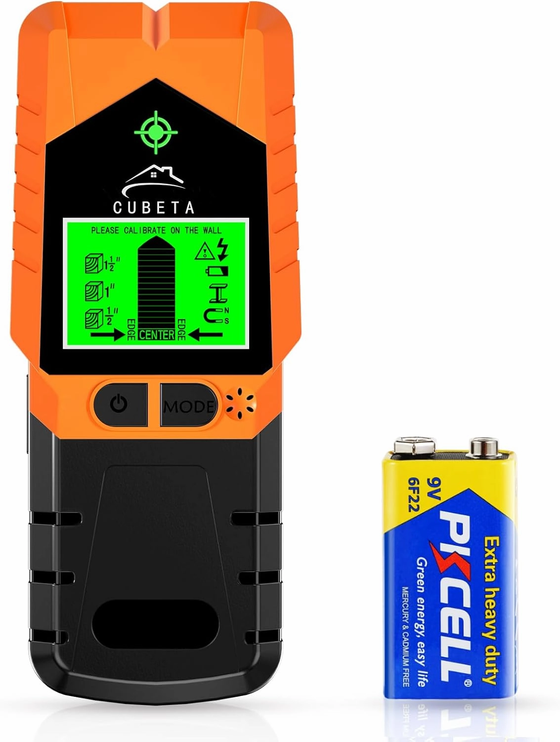 Stud Finder Wall Scanner with Magnetic Sensor, 2025 Upgraded 6-in-1 Wall Stud Finder Tool with LCD Display and Audio Alarm for the Center and Edge of Wood AC Wire Metal Studs