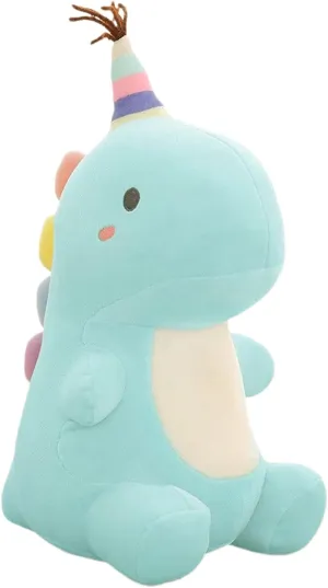 Stuffed Animal Plush Toys, Cute Dinosaur Toy, Soft Dino Plushies for Kids Plush Doll Gifts for Boys Girls (Blue, 13.8 Inch)
