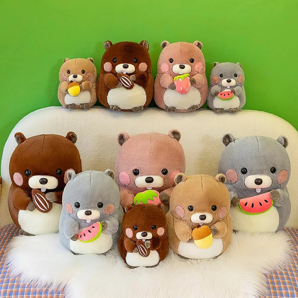 Stuffed Plush Toy, Cartoon Groundhog Plush Doll Toys Plushie for Toddlers Boys Girls Birthday Party Favors Gifts
