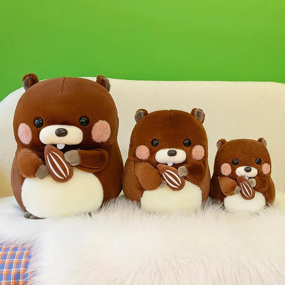 Stuffed Plush Toy, Cartoon Groundhog Plush Doll Toys Plushie for Toddlers Boys Girls Birthday Party Favors Gifts