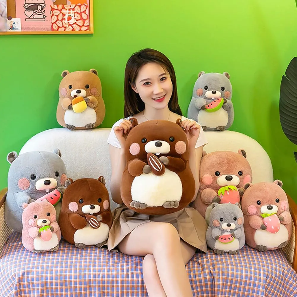 Stuffed Plush Toy, Cartoon Groundhog Plush Doll Toys Plushie for Toddlers Boys Girls Birthday Party Favors Gifts