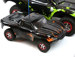 SummitLink Compatible Custom Body Muddy Orange Over Black Replacement for 1/16 Scale RC Car or Truck (Truck not Included) SSMN-BR-01